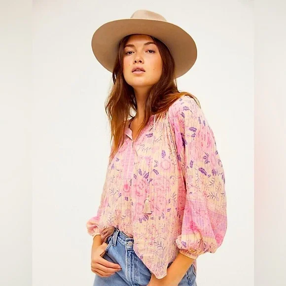 Spell and the Gypsy Pink Mystic Blouse Musk NWT - Picture 1 of 7